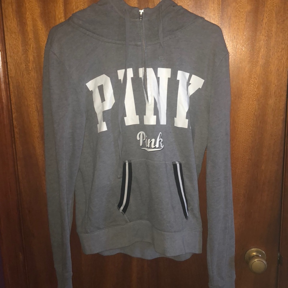 Pink quarter zip hoodie